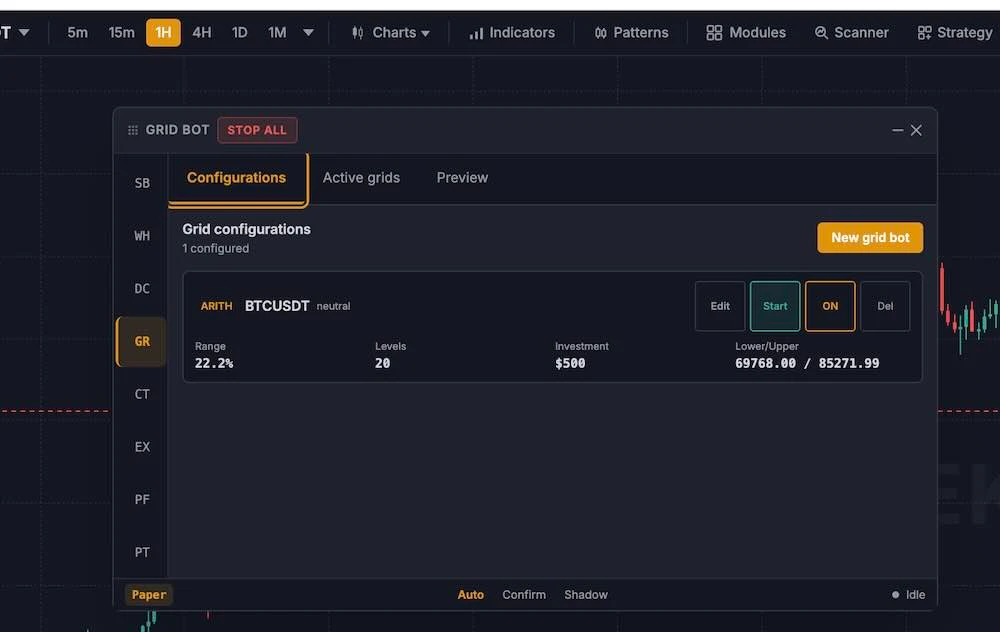 grid bot setup